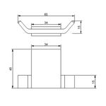 Baños-Percha-Asis-Doble-Cromado
