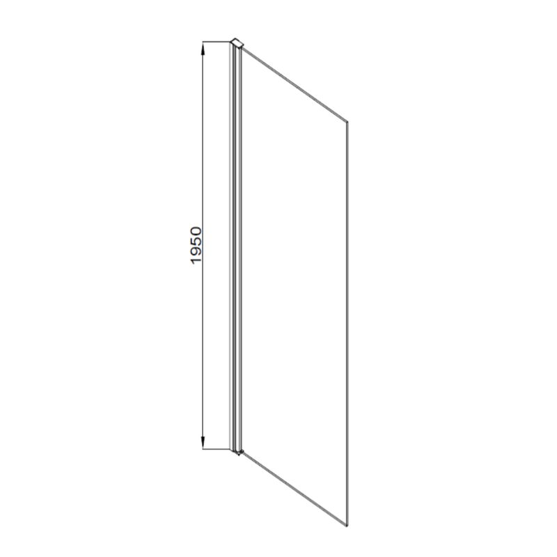 Baños-Mampara-Hera-Ducha-Abatible-una-Hoja-Vidrio-Templado-Perfil-Cromado-700x1950-mm