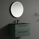 Baños-Mueble-de-Baño-Empire-2-Cajones-Verde-con-Lavamanos-800-mm