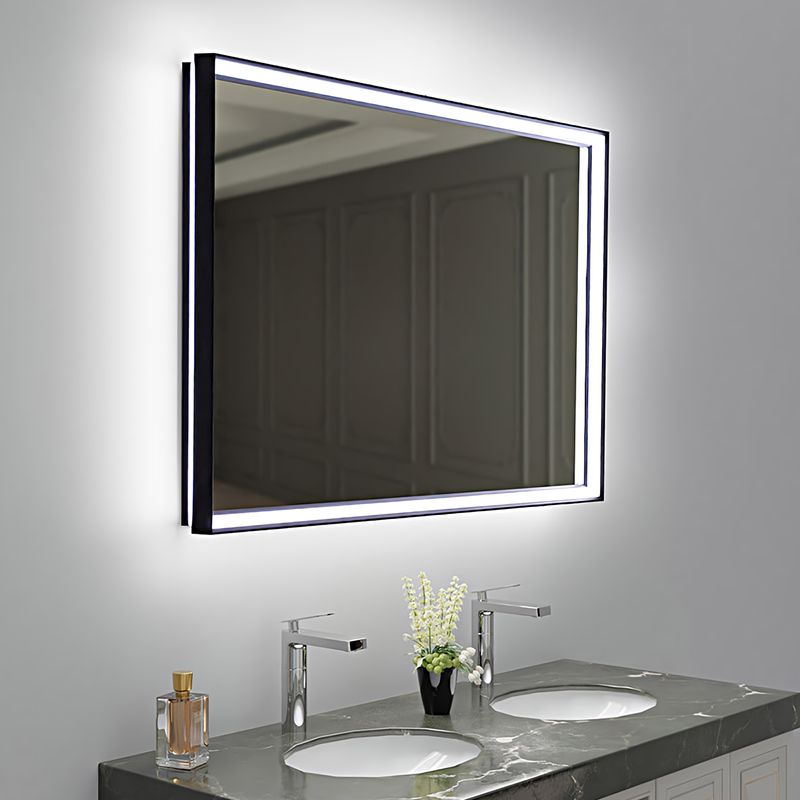 Baños-Espejo-Rectangular-Live-Negro-1000x700mm-con-Luz-Led-y-Desempañante