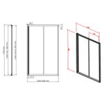 Baños-Mampara-Ducha-Iris-1-Corredera-y-1-Fija-Reversible-1200x1950mm-