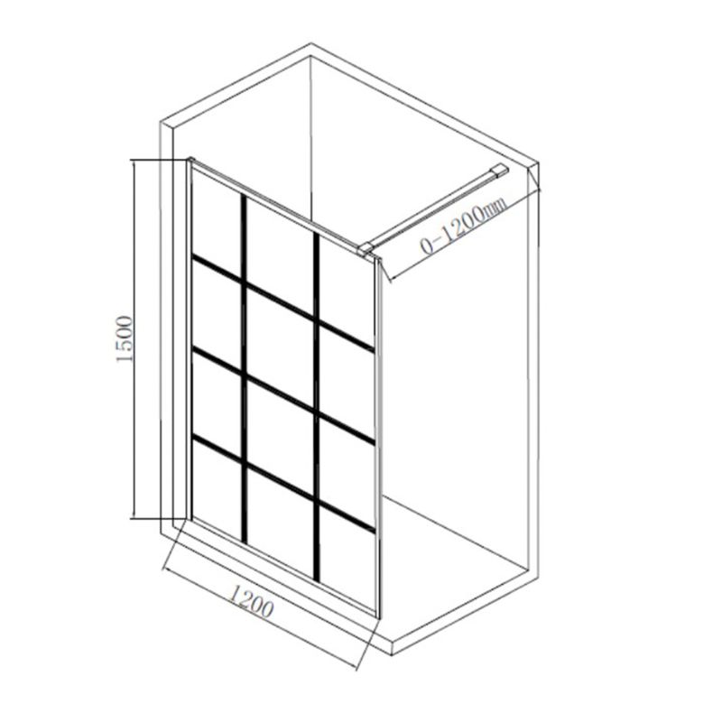 Baños-Mampara-Fija-Grid-con-Vidrio-Templado-1200x1500-mm