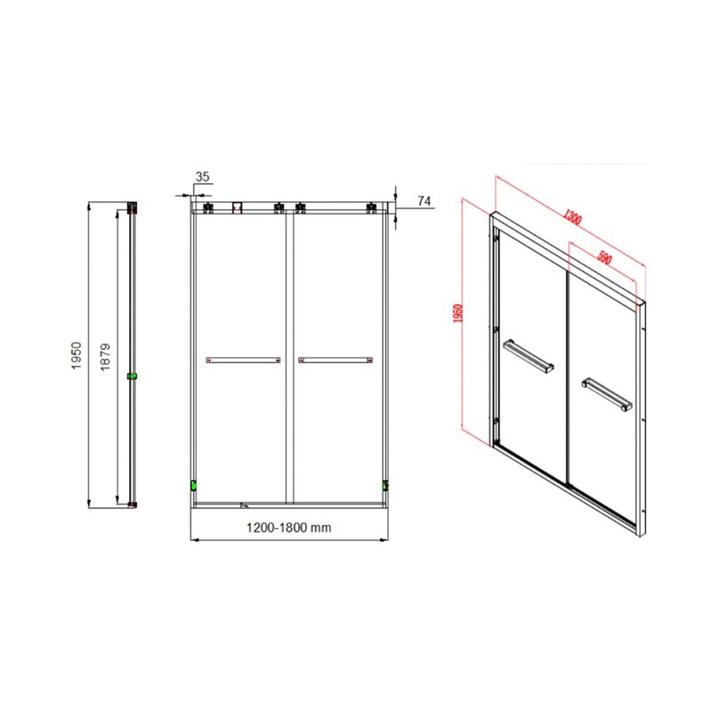 Baños-Mampara-Ducha-Artemisa-Vidrio-Templado-Doble-Corredera-Reversible-1400x1950mm-