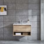 Baños-Mueble-de-Baño-Queen-Cajon-y-Repisa-con-Lavamanos-y-Fijaciones-Caramel-700-mm