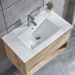Baños-Mueble-de-Baño-Queen-Cajon-y-Repisa-con-Lavamanos-y-Fijaciones-Caramel-700-mm