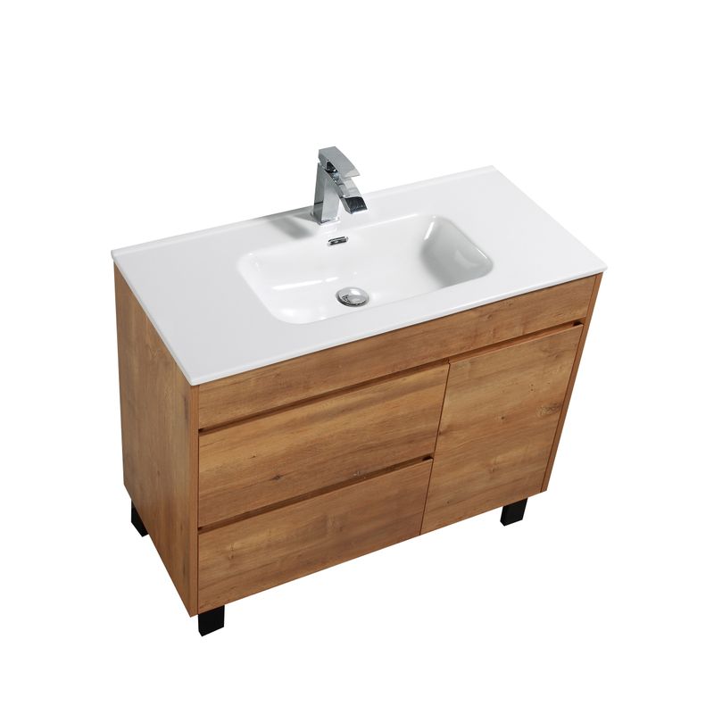 Baños-Mueble-de-Baño-Grace-con-Lavamanos-y-Desague-Base-Camel-1000-mm