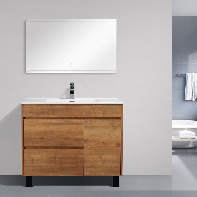 Baños-Mueble-de-Baño-Grace-con-Lavamanos-y-Desague-Base-Camel-1000-mm
