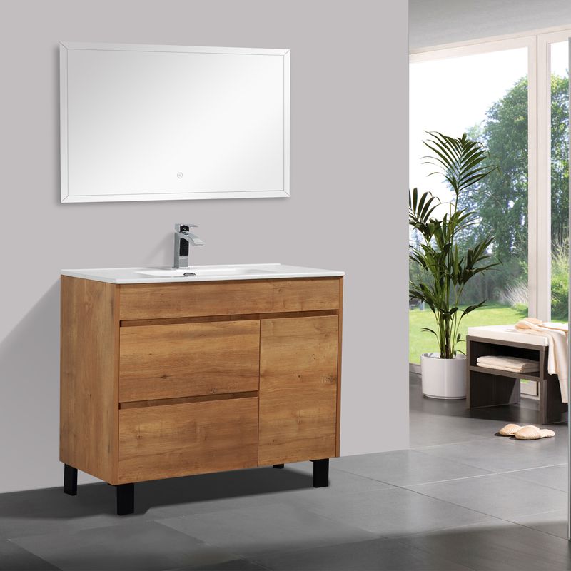 Baños-Mueble-de-Baño-Grace-con-Lavamanos-y-Desague-Base-Camel-1000-mm