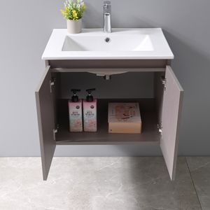 Mueble de Baño Queen dos puertas con Lavamanos 600x455x480 mm Cool Grey