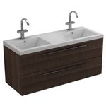 Baños-Mueble-de-Baño-Sense-Doble-con-Lavamanos-y-Desague-Base-Light-Brown-1200-mm