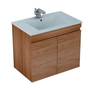 Mueble de Baño Delfos dos Puertas con Lavamanos Base Light Oak 500 mm
