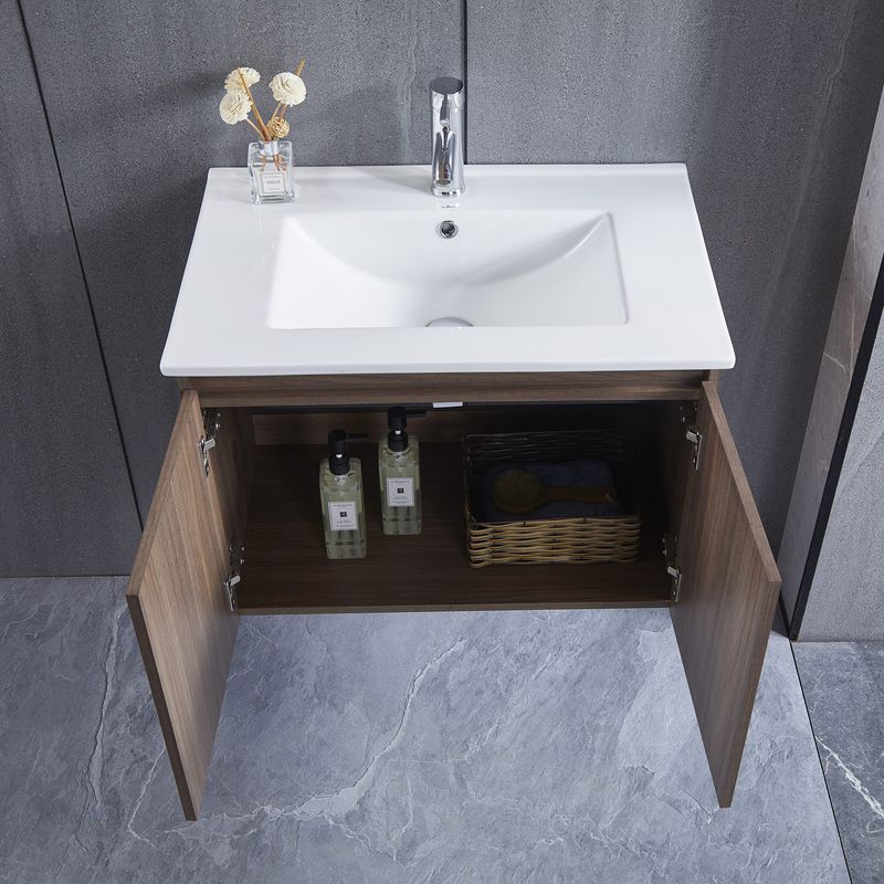 Baños-Mueble-de-Baño-Queen-Simple-2-Puertas-Choco-600-mm-con-Lavamanos