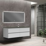 Baños-Mueble-City-Gris-Brillante-con-Lavamanos-Derecho-1400x500x520-mm