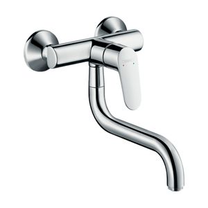 Grifería Cocina Focus M41 Muro 1 Jet 31825000 Cromo