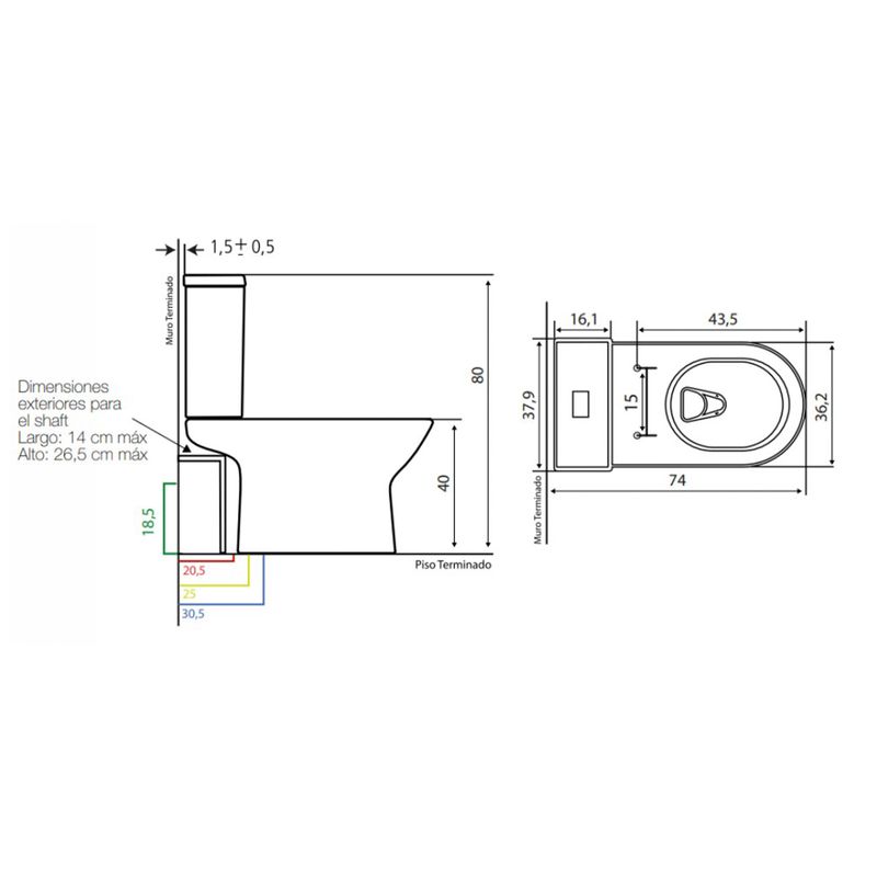 Baños-WC-Verso-Slim-Dual-Blanco-a-Piso-25-cm-con-Asiento-y-Fijaciones