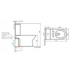 Baños-WC-Verso-Slim-Dual-Blanco-a-Muro-con-Asiento-y-Fijaciones