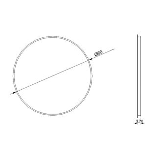 Espejo Cherry-N Circular con Bisel ø 60 cm