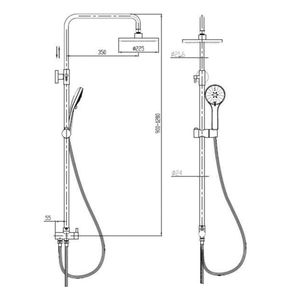 Columna Basic-N Cromo