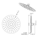 Baños-Plato-Ducha-Urban-Redondo-25-cm-1-Jet-S-Brazo-Negro-Mate
