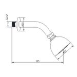 Baños-Ducha-Universal-con-Brazo-y-Flange-ABS-Cromo