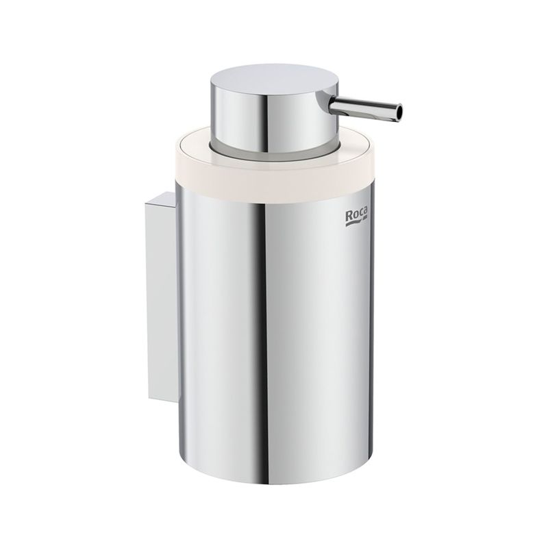 Baños-Dispensador-de-Jabon-Pared-Hotel-s-Round-Cromado-145x100x74mm