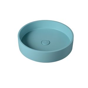 Lavamanos Sobreponer Nápoles Celeste Redondo 425 mm Sin Rebalse