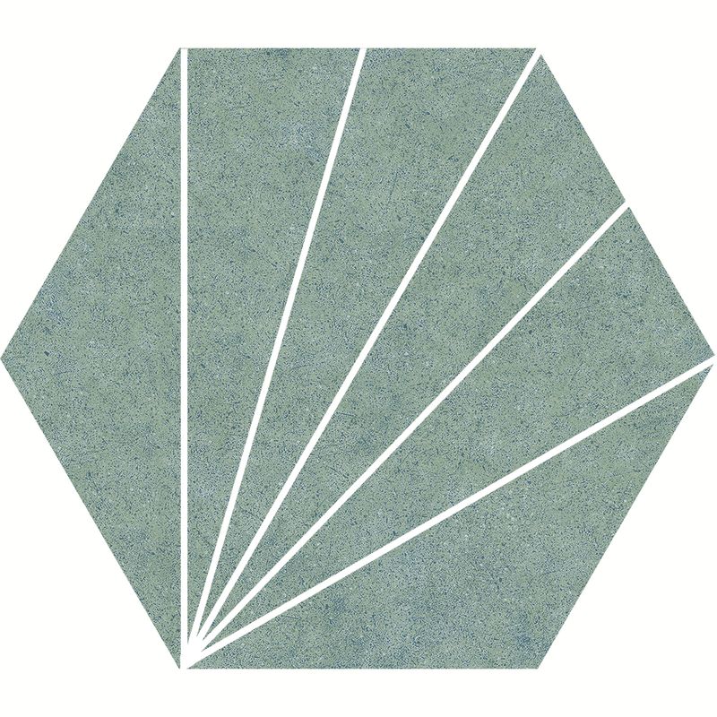 Pisos-y-Muros-Porcelanato-Aster-Verde-Mate-Hexagonal-22x25-cm