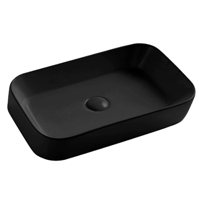 Baños-Lavamanos-Sobre-Cubierta-Rectangular-Negro-Mate-60x39x12-cm