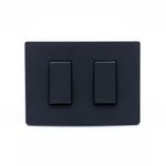 Instalacion-y-Repuestos-Placa-Armada-S33-Noir-Mate-Interruptor-Doble-9-15-119x86-mm