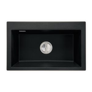 Lavaplatos Arezzo 830 Simple Negro Mate