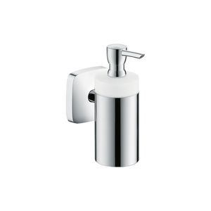 Dispensador Puravida de Jabón Blanco Cromado