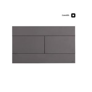 Placa accionamiento dual Slim Gris Mate 6.5x150x255mm