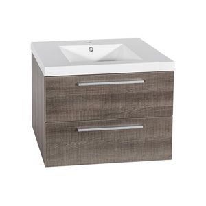 Mueble de Baño Sense con Lavamanos y Desagüe Base Brushed Grey 700x460x500 mm
