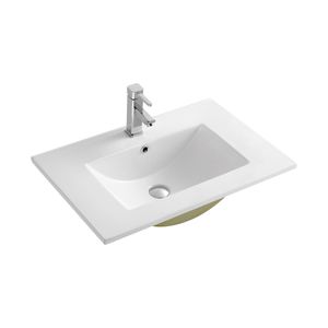 Lavamanos Delfos-N con Rebalse Sobremesada Rectangular Blanco 700x470x180 mm