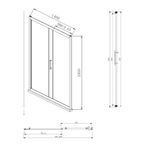 Baños-Mampara-Ducha-de-Vidrio-Templado-Cromado-Aura-Perfil-Dusted-1500x1950mm-