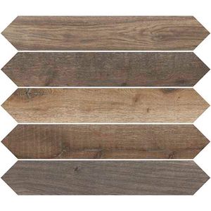 Porcelanato Love Affairs Crayon Timber Brown 10x60 cm
