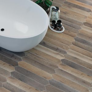 Porcelanato Love Affairs Crayon Timber Brown 10x60 cm