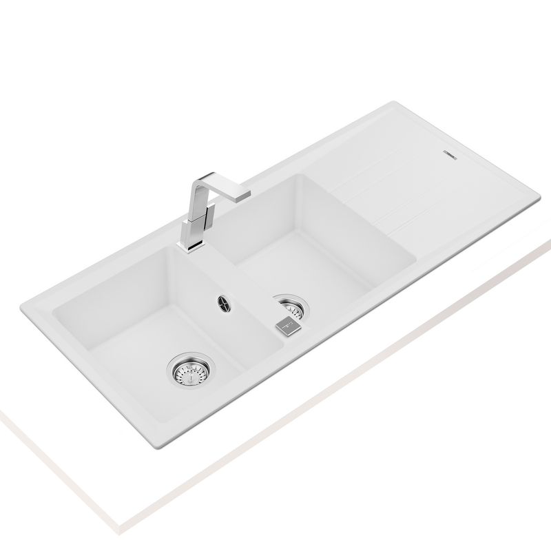 Cocina-Lavaplatos-de-Granito-Stone-2-Cubetas-1-Escurridor-Blanco-1160x510-mm
