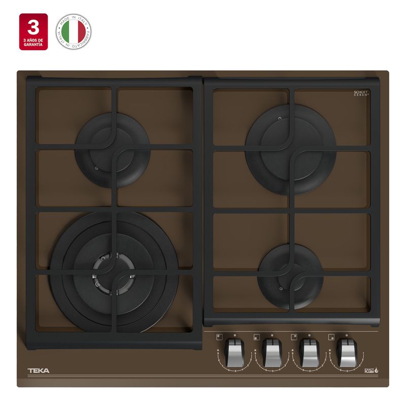 Cocina-Encimera-Cristal-Gas-GZC-64320-XBB-But-London-Brick-ExactFlame-4Q-empotrada--60-cm