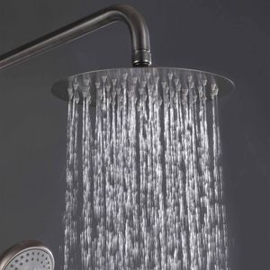 Plato de ducha Fija con Brazo a Muro Home-N Brushed 200 mm