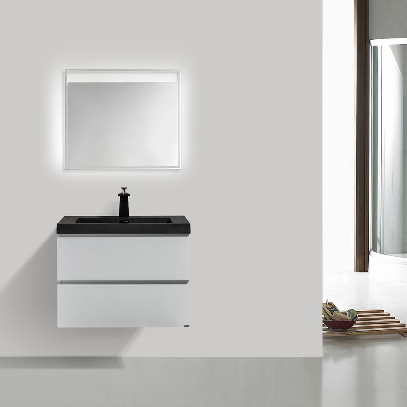 Baños-Mueble-de-Baño-City-con-Lavamanos-Negro-Mate-y-Desague-Base-High-Grey-Glossy-700x550x480-mm
