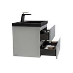 Baños-Mueble-de-Baño-City-con-Lavamanos-Negro-Mate-y-Desague-Base-High-Grey-Glossy-700x550x480-mm