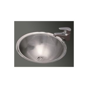 Lavamanos Vanitory Bajo Cubierta 34 Cm S/Rebalse Acero Pulido