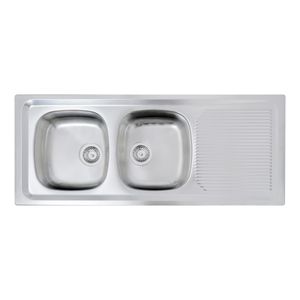 Lavaplatos Empotrable Acero Inoxidable 1235.510 2c 1e Rev