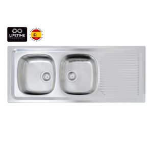 Lavaplatos Empotrable Acero Inoxidable 1235.510 2c 1e Rev