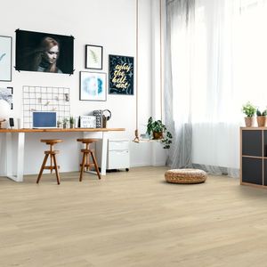 Piso Fotolaminado Cottage Oak White  244x1380 mm
