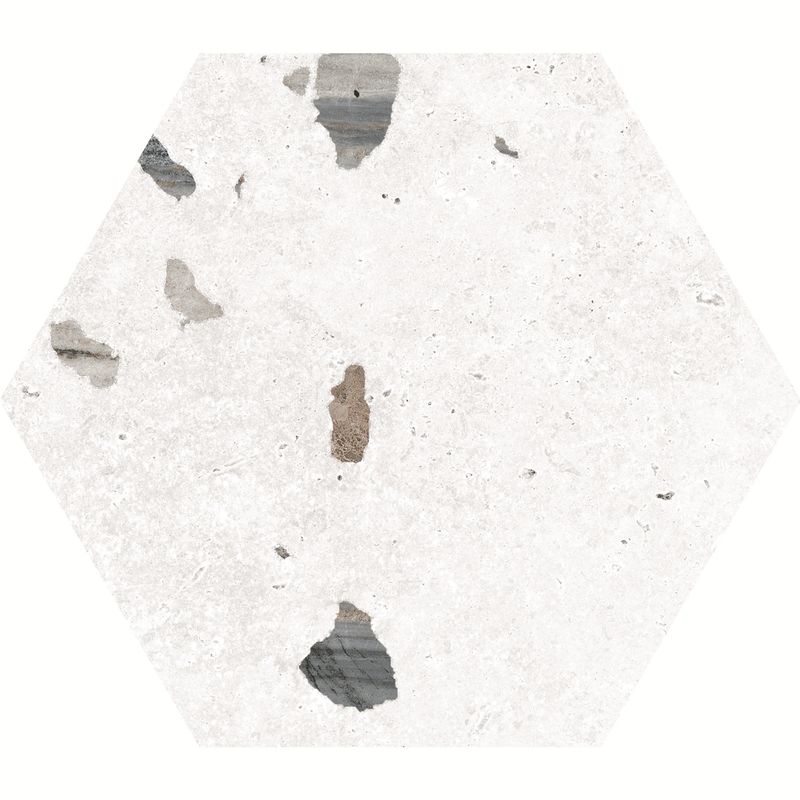 Pisos-y-Muros-Porcelanato-Sonar-Blanco-Mate-Hexagonal-22x25-cm