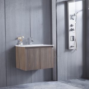 Mueble de Baño Queen Simple 2 Puertas Choco 700 mm con Lavamanos