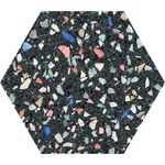 Pisos-y-Muros-Porcelanato-Venice-Negro-Mate-Hexagonal-22x25-cm