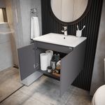 Baños-Mueble-King-Simple-600-2-Puertas-Softclose-Plomo-C-Lavamanos